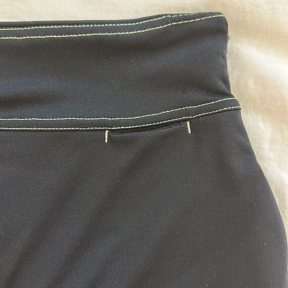 Antigua Golf Pleated Athletic Skort Black Yellow w Pockets Size L - Picture 5 of 11